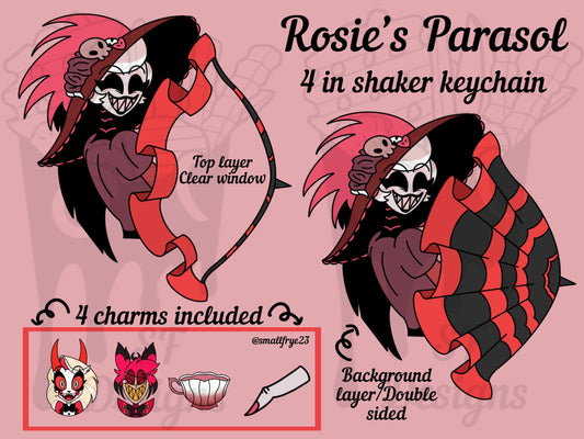 (Pre-Order) Rosie's Parasol Shaker Keychain