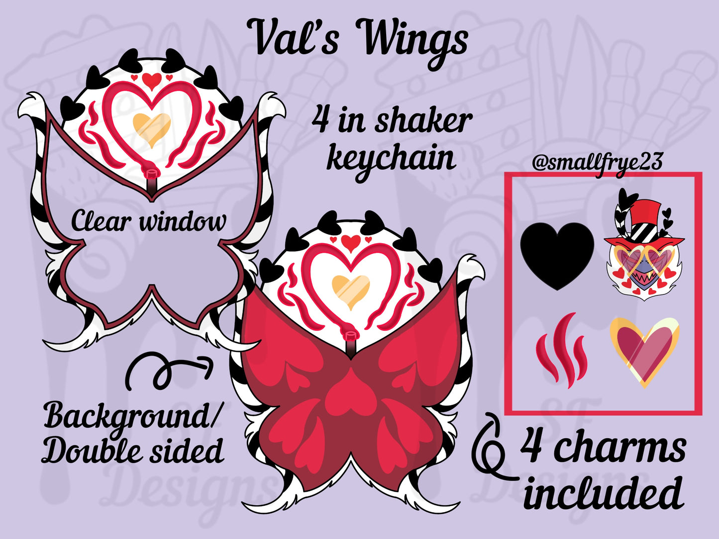 (Pre-Order) Val's Wings Shaker Keychain