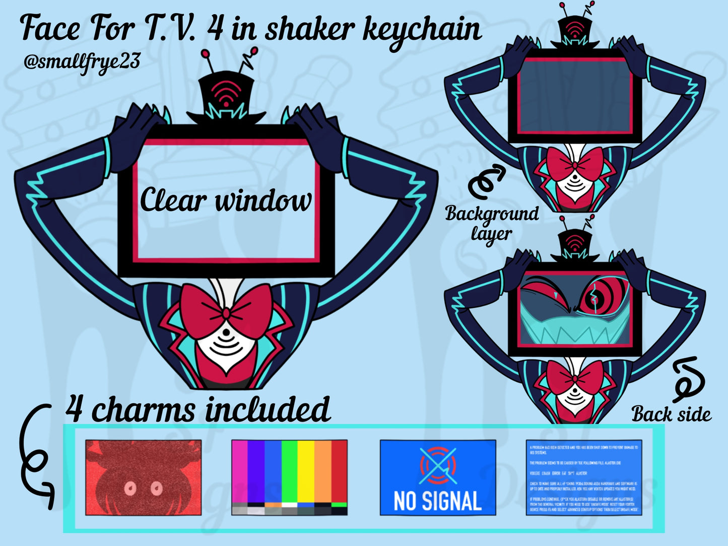 (Pre-Order) Face For T.V. Shaker Keychain