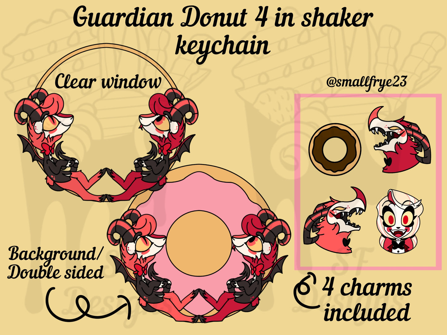 (Pre-Order) Guardian Donut Shaker Keychain