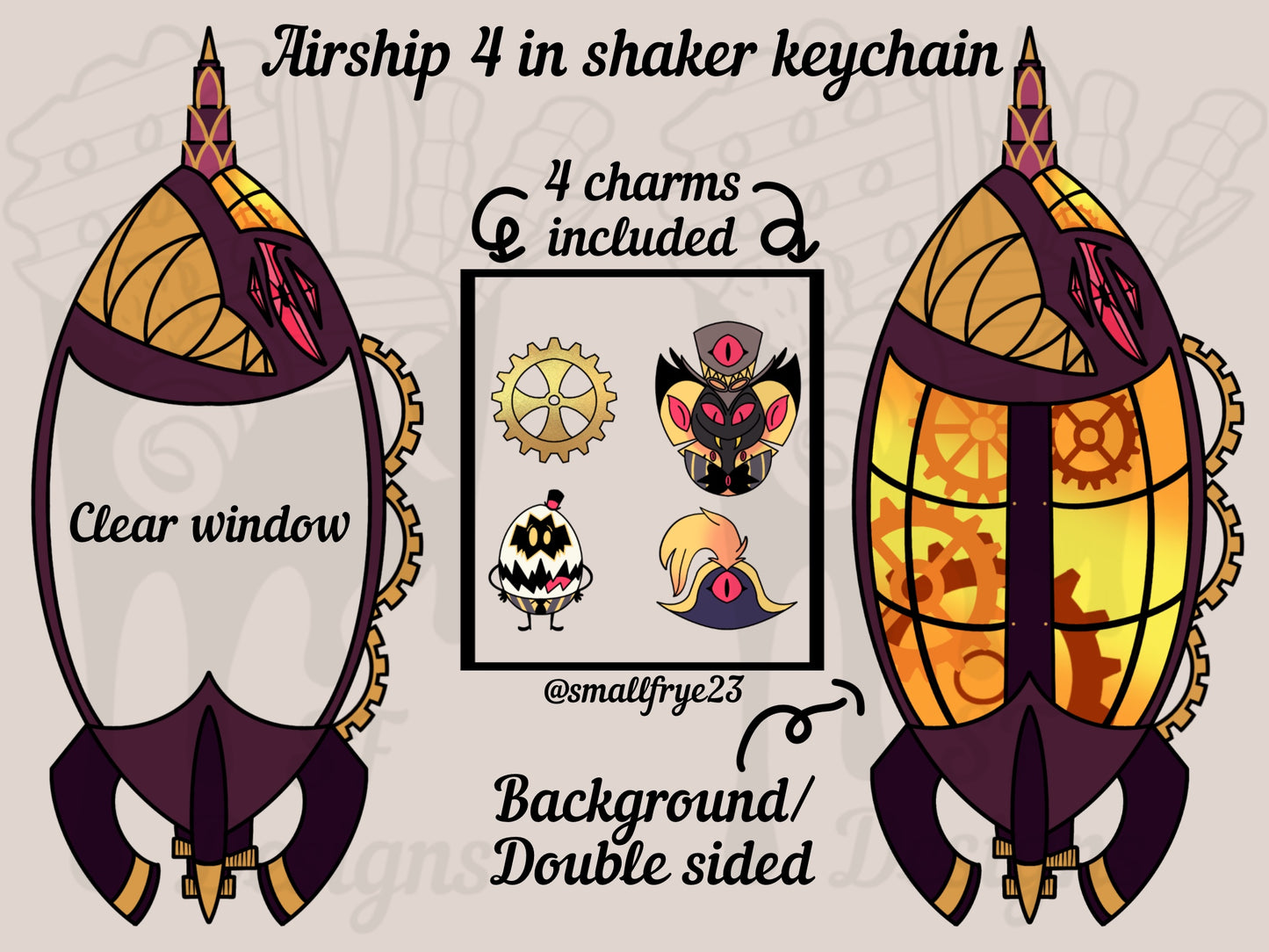 (Pre-Order) Airship Shaker Keychain