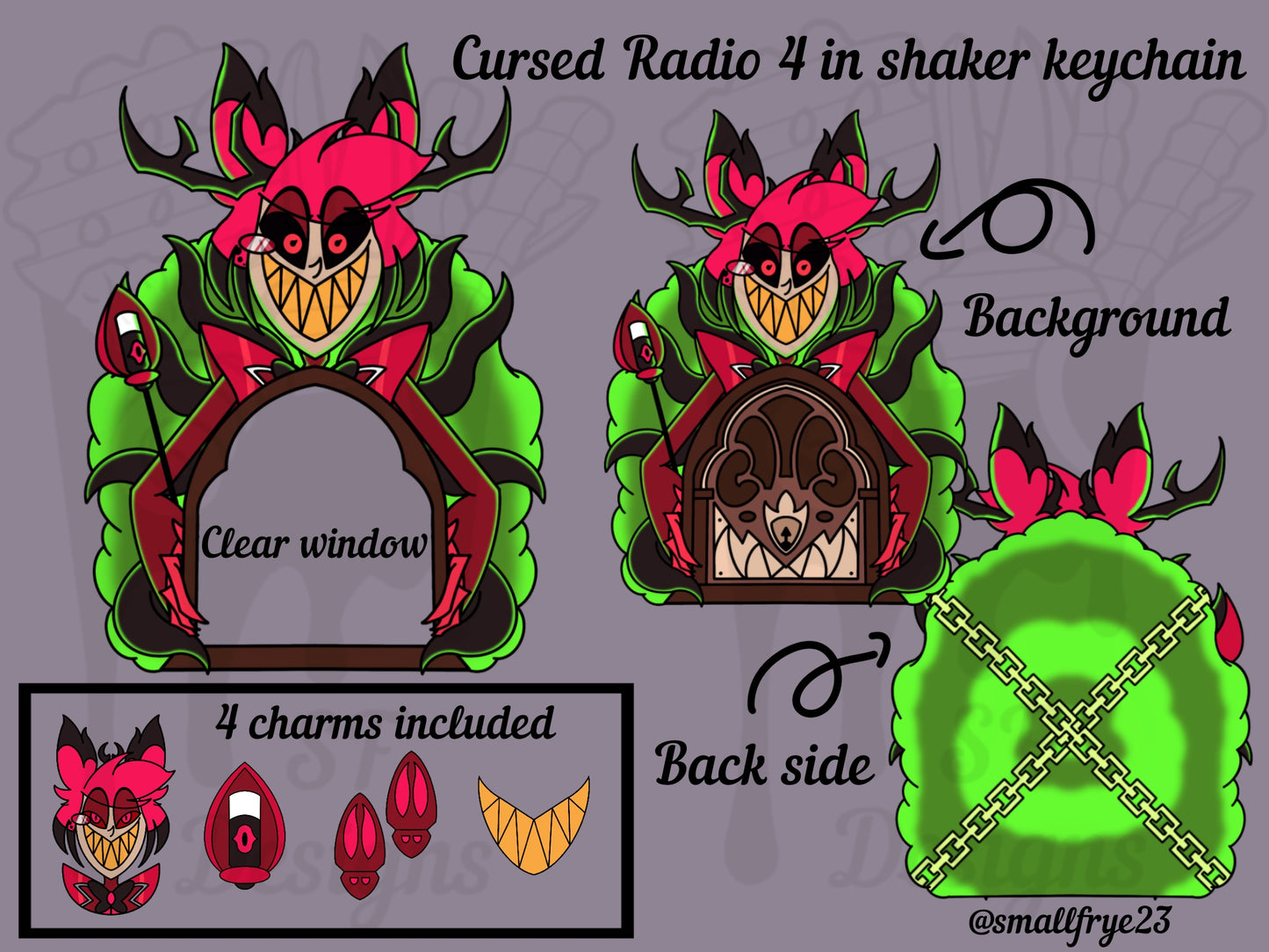 (Pre-Order) Cursed Radio Shaker Keychain