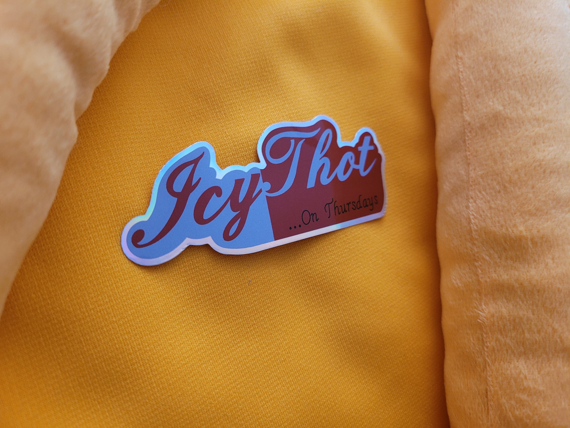IcyThot On Thursdays Holo Sticker - Small Frye Designs