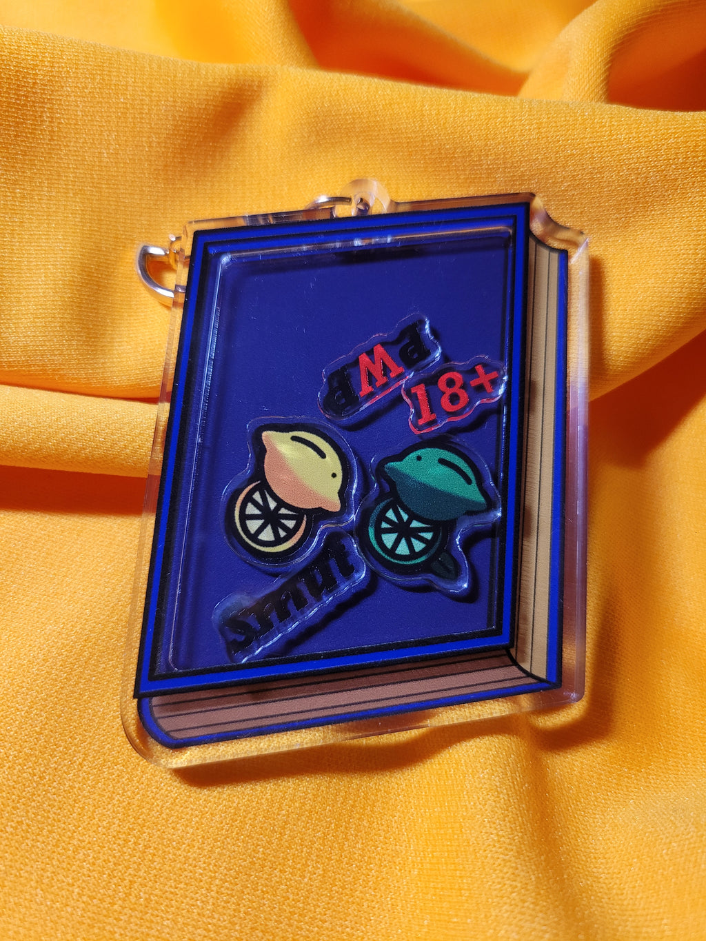 Totally Normal Book Keychain