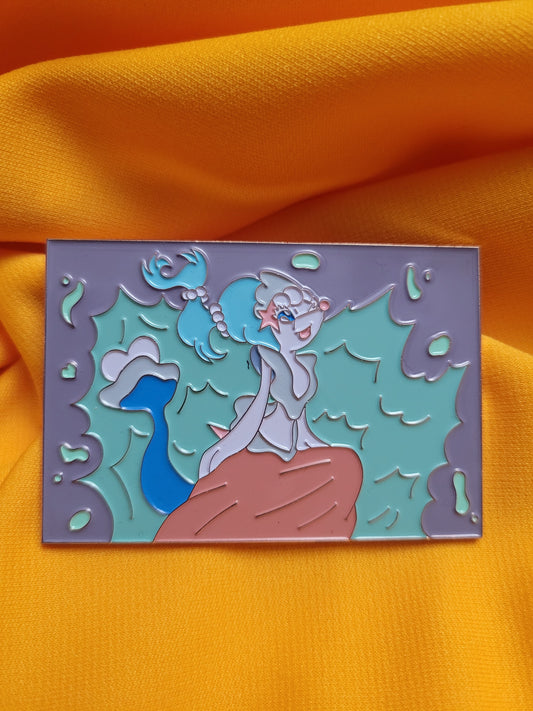 Pocket Mermaid Scene Enamel Pin - Small Frye Designs
