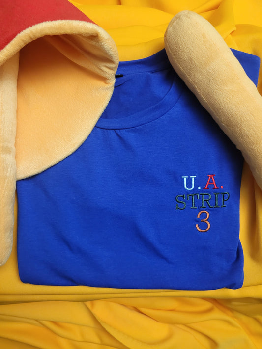 U.A. Strip 3 T-shirt - Small Frye Designs