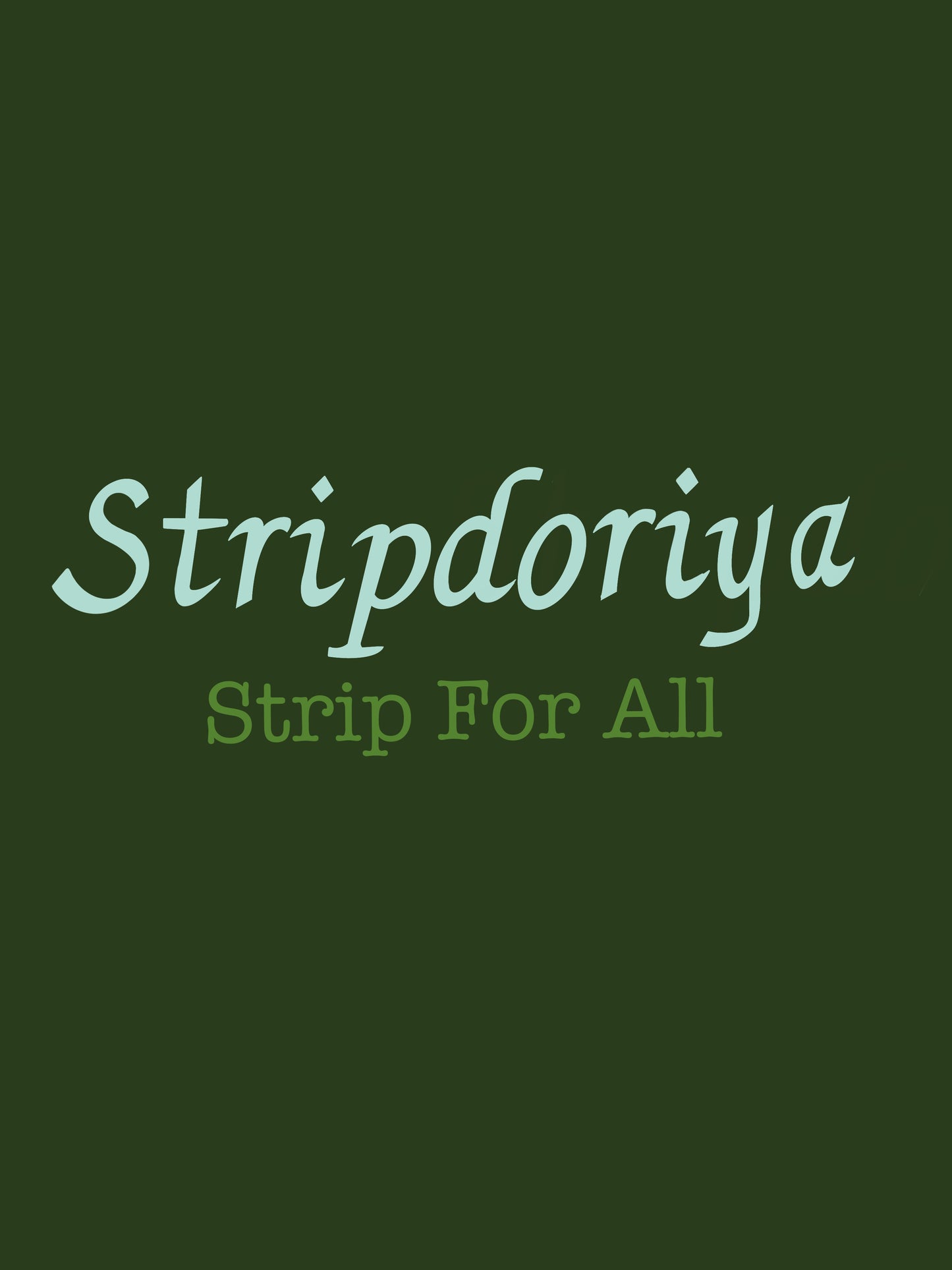 Pre-Order Stipdoriya Strip For All T-shirt - Small Frye Designs